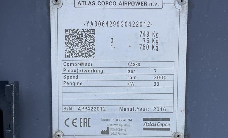 ATLAS COPCO XAS 88