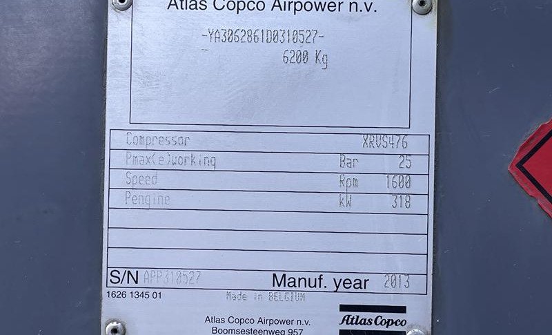 ATLAS COPCO XRVS 476