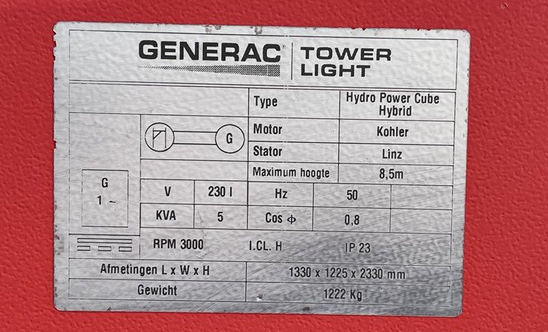 TOWER LIGHT HYDRO POWER CUBE LED