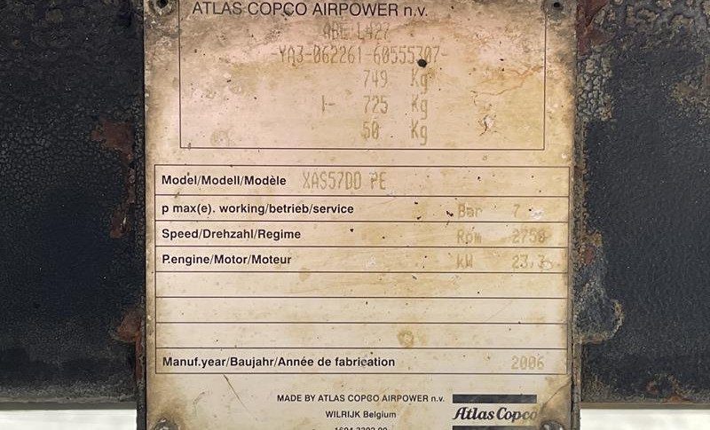 ATLAS COPCO XAS 57