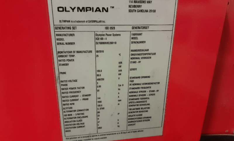 OLYMPIAN XQE 100 - 4