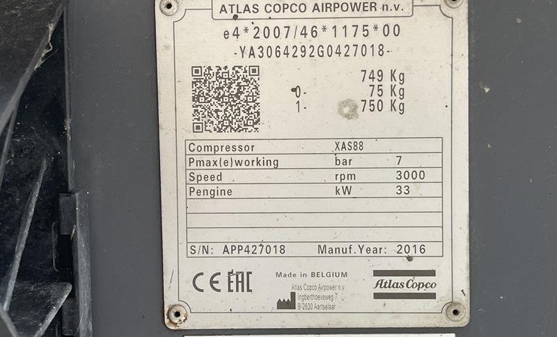 ATLAS COPCO XAS 88