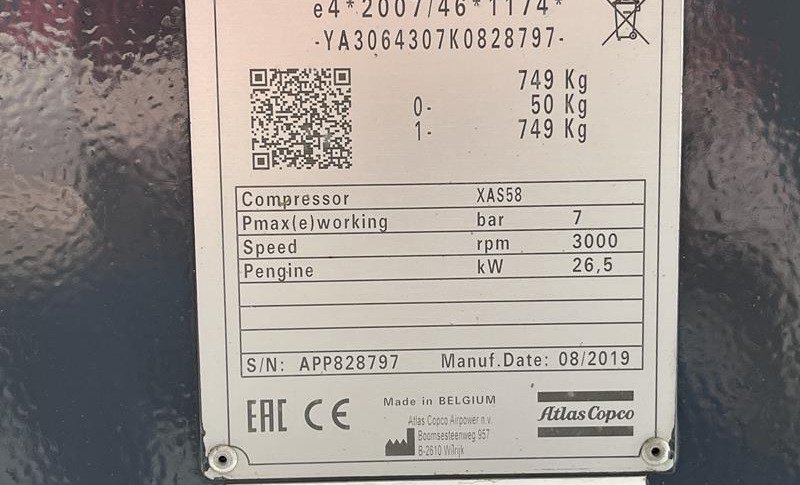 ATLAS COPCO XAS 58