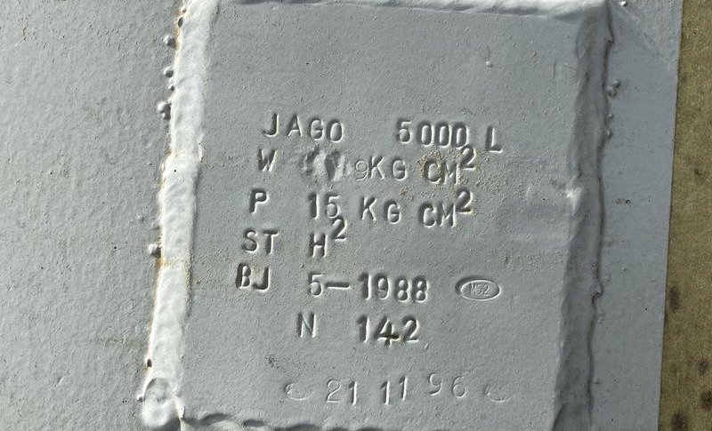 JAGO VERTICALE KETEL 5000 L