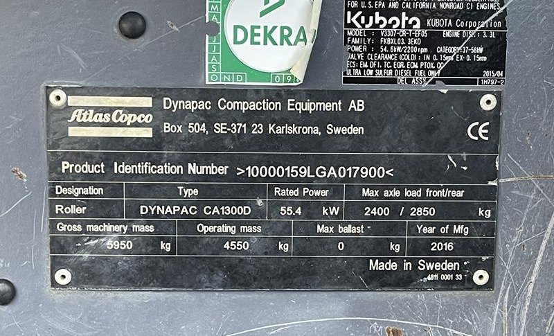 ATLAS COPCO DYNAPAC CA 1300 D