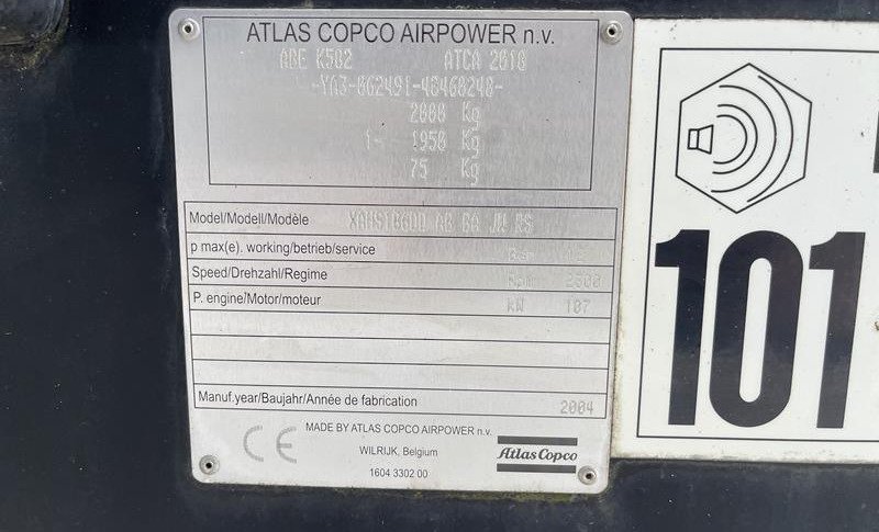 ATLAS COPCO XAHS 186