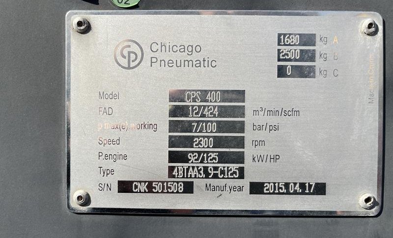 CHICAGO PNEUMATIC CPS 400