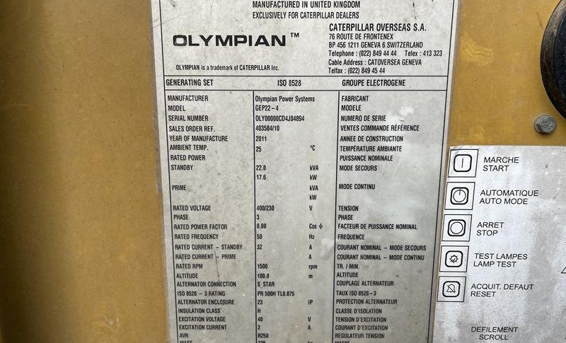 OLYMPIAN GEP 22 - 4