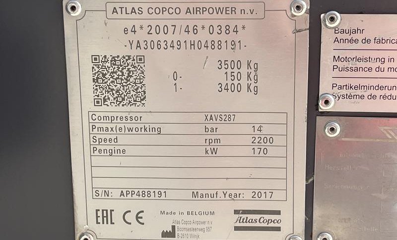 ATLAS COPCO XAVS 287