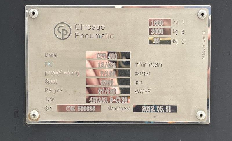 CHICAGO PNEUMATIC CPS 400