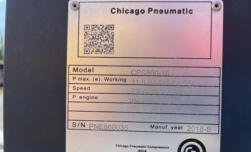 CHICAGO PNEUMATIC CPS 800 - 10