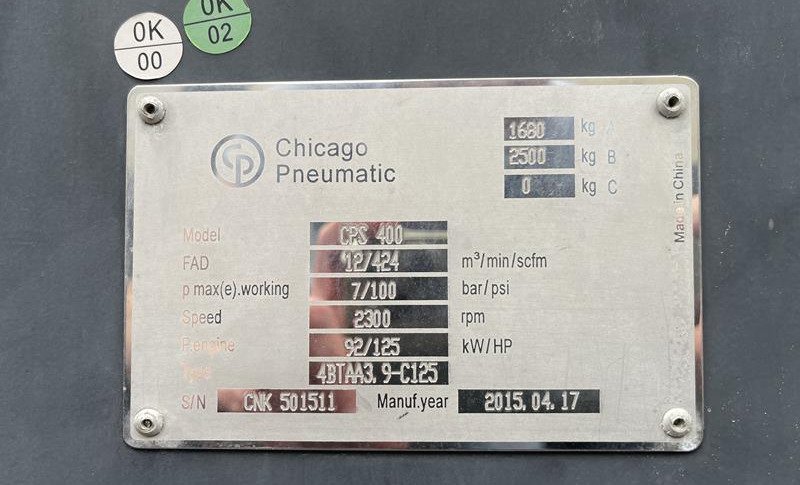 CHICAGO PNEUMATIC CPS 400