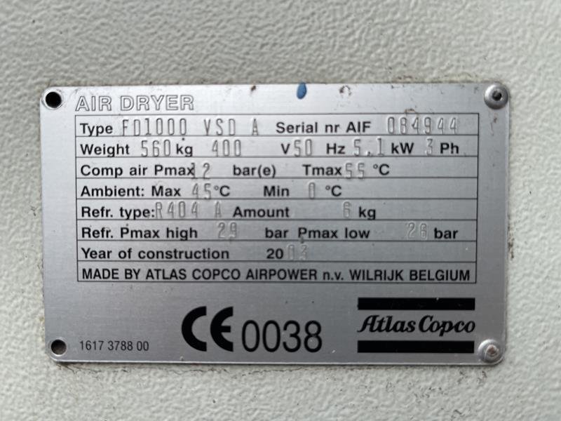 ATLAS COPCO FD 1000 VSD