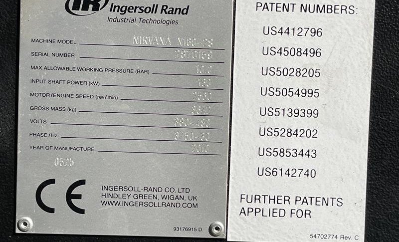INGERSOLL RAND N 160 - 2S NIRVANA