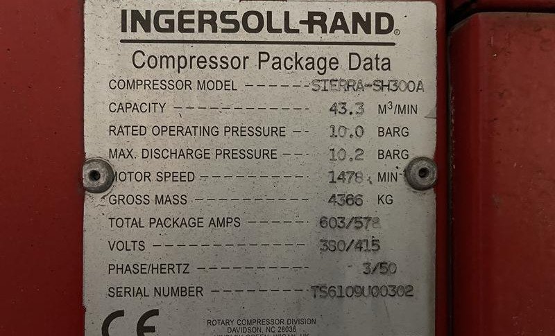 INGERSOLL-RAND SIERRA SH 300 A