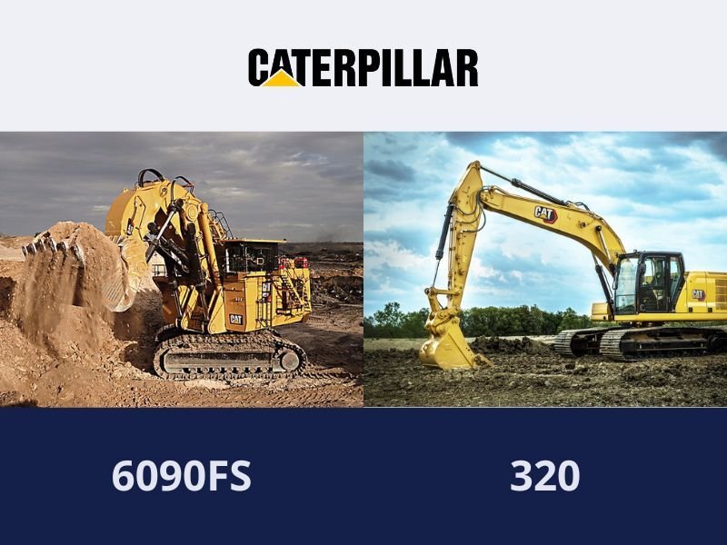 Caterpillar 6090FS and 320 Excavators