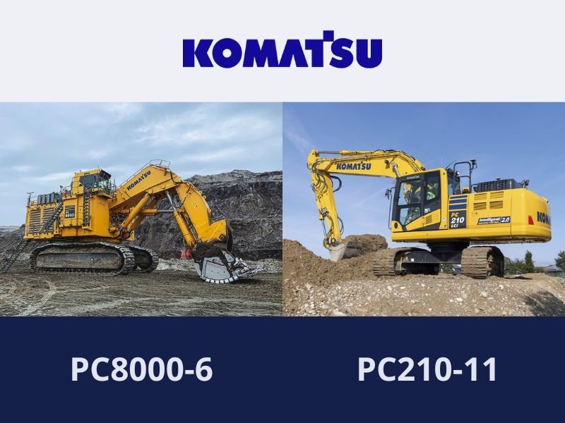 Komatsu PC8000-6 and PC210-11 Excavators