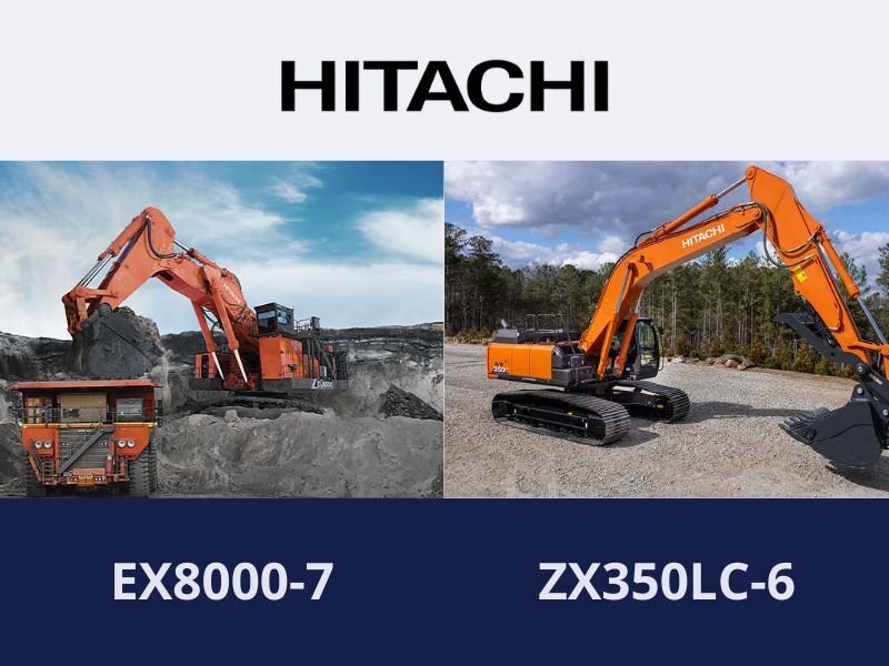 Hitachi EX8000-7 and ZX350LC-6 Excavators