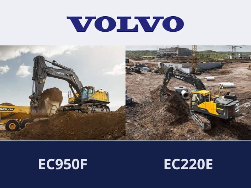Volvo CE EC950F and EC220E Excavators