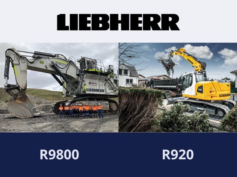 Liebherr R9800 and R920 Excavators