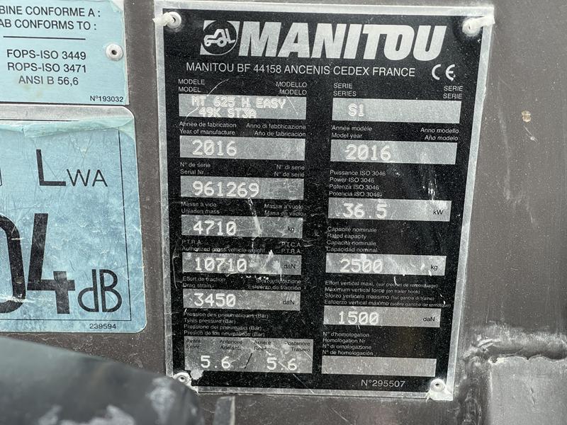 MANITOU MT 625 H EASY